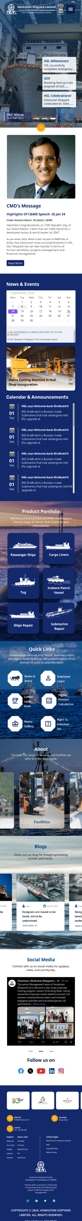 Mobile-responsive preview of the redesigned HSL website